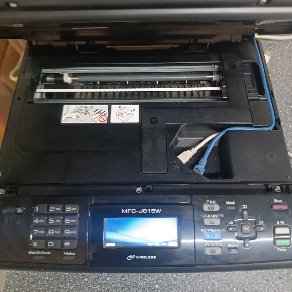 Brother MFC-J615W All-in-one Drucker + 6x Schwarz, je 2x Gelb, Blau, Magenta - Bild 4 von 4