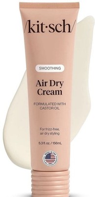 Kitsch Smoothing Air Dry Cream for Hair Frizz Control Hair Care With Castor Oil