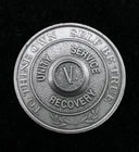 1/2 oz Silver .999 Medal-  Serenity Prayer AA Token Recovery Coin - 5 Years V