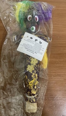 Voodoo doll purple and gold