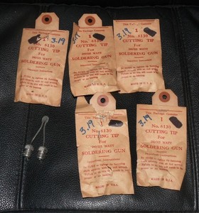 5 New NOS 240/325 watt soldering gun replacement cutting tip 6130