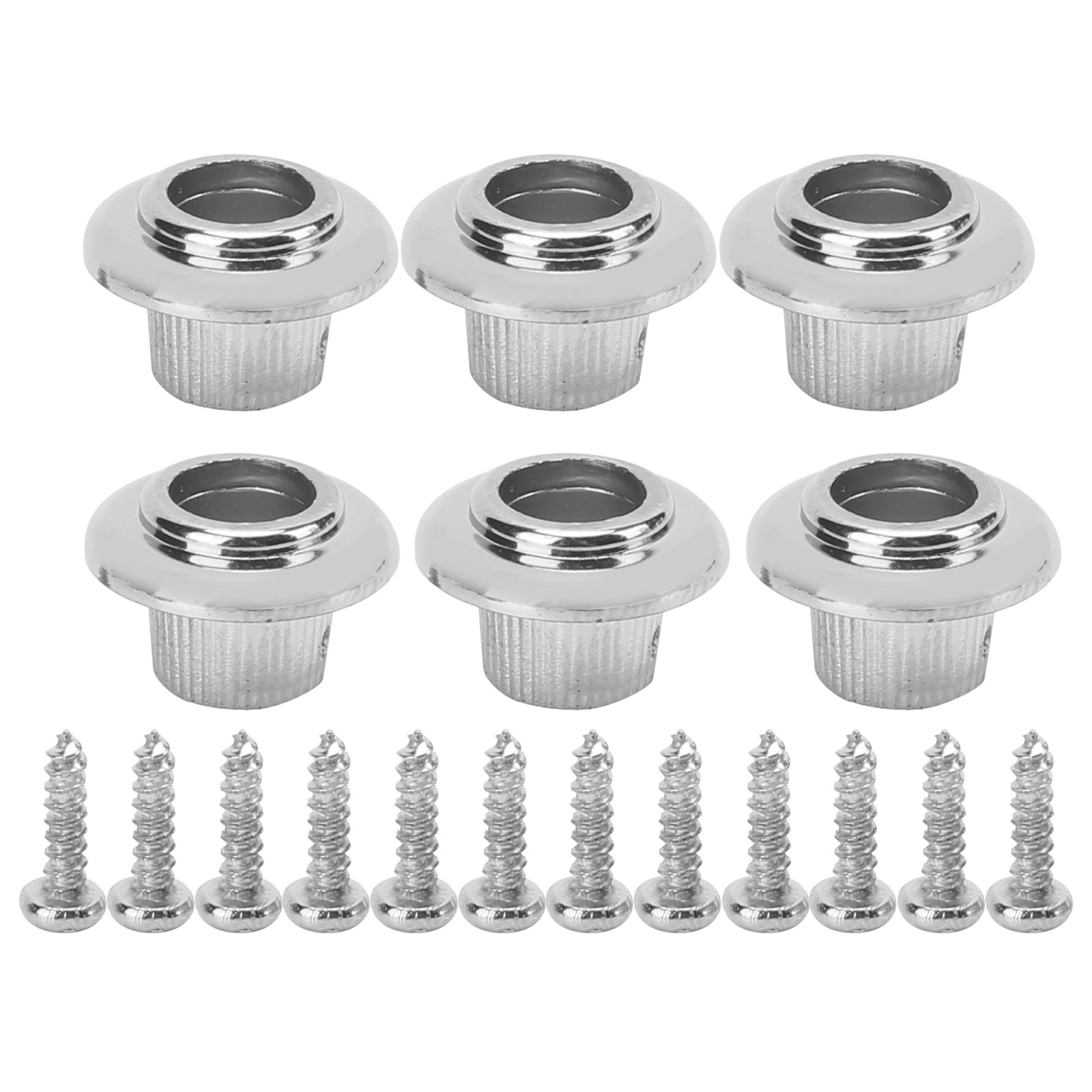 Ensemble De Clés D'Accordage De Guitare Argent Locking Tuners Durables Pour