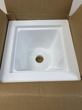 PROFLO PF42855 12" X 12" PVC Floor Sink - Less Grid - White