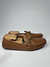 Vintage Gucci Bamboo Horsebit Brown Leather Women  s Loafer.