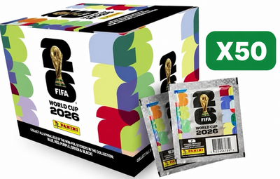 FIFA World Cup soccer 2026 PANINI Sticker 50 pack Stickers box New