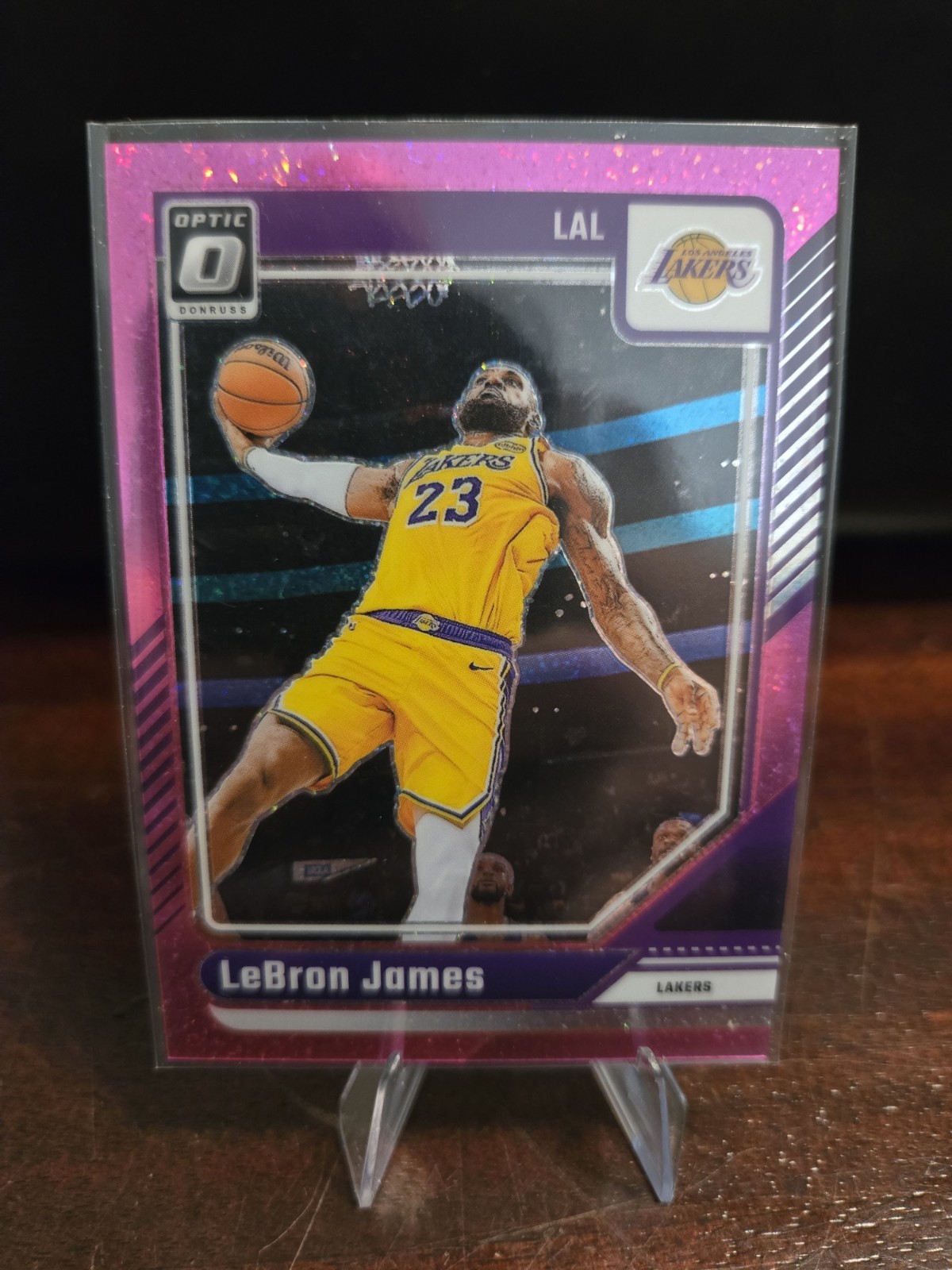 2024-25 Panini Donruss Optic - LeBron James #148 Pink Glitter Prizm /275