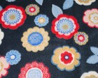 FLOWER CUDDLE FLEECE SOFT TOUCH 58'WIDE 'FLOWERS-IN-TOWN' DESIGN !