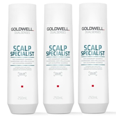 Goldwell Dualsenses Scalp Specialist Anti-Dandruff Shampoo 3x 250ml Set