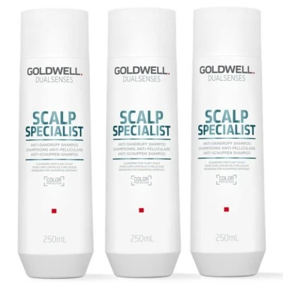 Goldwell Dualsenses Scalp Specialist Anti-Dandruff Shampoo 3x 250ml Set