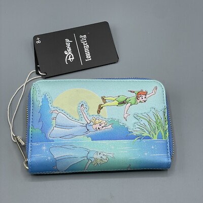 Loungefly Disney Tinkerbell Peter Pan Wallet Glitter Glow In The