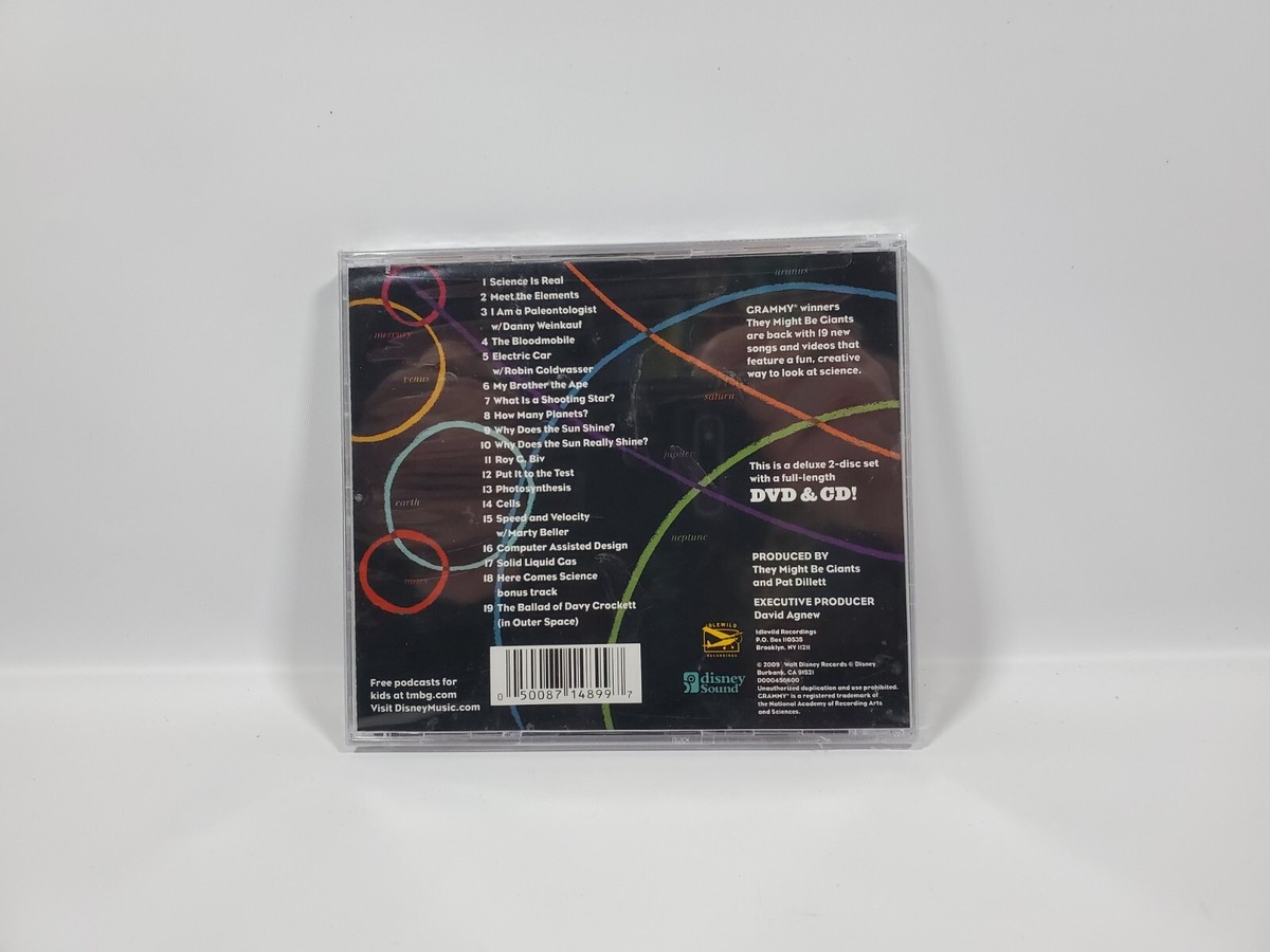 They Might Be Giants Here Comes Science CD & DVD Disney Sound