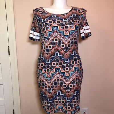 Bobbie Brooks' Ladies Short Sleeve Mini Dress Large Soft Stretch