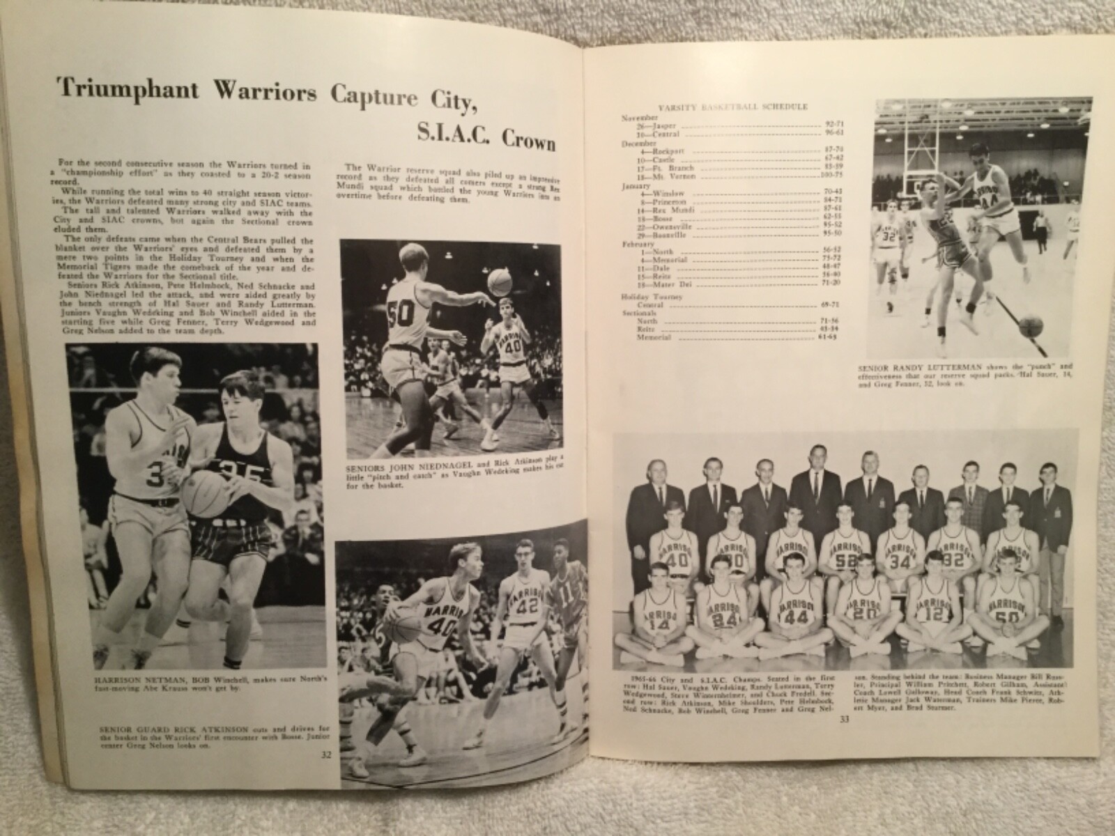 1966 Yearbook Harrison High School Evansville IN Rare Great Photos