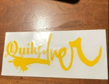 QUICKSILVER 7" Yellow VINYL STICKER DECAL SNOWBOARD SURF SKI WAKEBOARD surfing