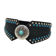 Nocona N3425601 Womens Multicolor Western Man Made Designer Rhinestone Belts M