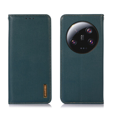 NapaMuster Echt Leder Kartenfach Flip Case Schutztasche f Xiaomi Mi 13 Pro/Ultra