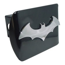Batman 3d Logo Dc Comics Emblem Black Chrome Trailer Hitch Cover Usa Made