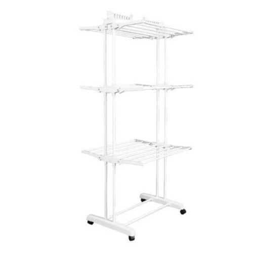 Clothes Drying Rack 3 Tier Clothes Dryer Rack Foldable Laundry Clothes Rack UK-image