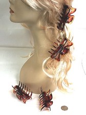 CHOOSE QUNTITY -3.5" Long Plastic Hair Clip Hair Claws,Tortoise-HC989-4