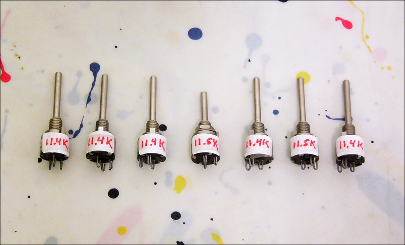 7 New Clarostat RV6N 11.4K Potentiometers