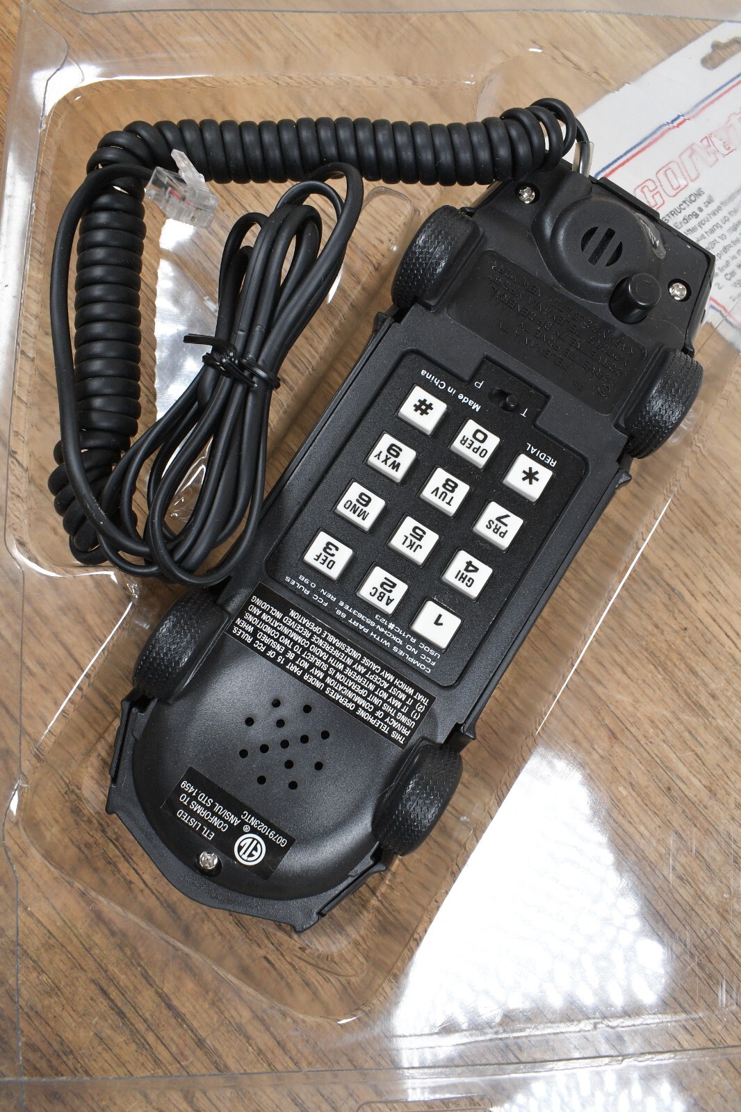 Vtg 1990's Corvette III Fone Car Shaped Telephone in Original Retail Package