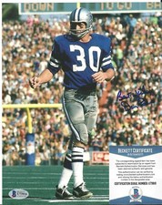 Dan Reeves Signed Auto 8x10 Photo Beckett BAS COA Dallas Cowboys 2