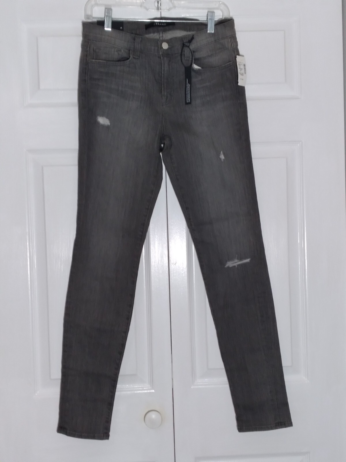 NWT J Brand Skinny Leg Jeans Distressed Gray Mid-Rise 11