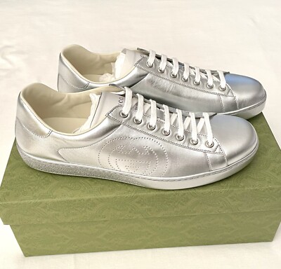 $690 NWB GUCCI ACE GG Men s Silver Gucci Size 11G
