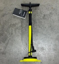 * CANNONDALE * ESSENTIAL FLOOR PUMP ' YELLOW/GREEN ' EASY TO USE & DURABLE