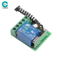 10pc 1Channel Wireless Relay 12V RF 433Mhz Remote Control Switch Receiver Module