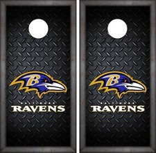 Baltimore Ravens Cornhole Wrap NFL Luxury Skin Game Board Set Vinyl Decal CO28