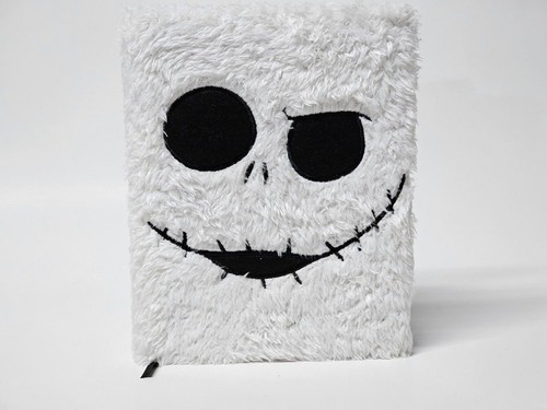 Disney Nightmare Before Christmas Jack Skellington White Furry Journal Notebook - Picture 9 of 10
