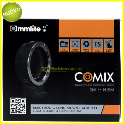 Commlite Mount Adapter EF-EOSM for Canon EF x EOS Lenses on EOS M, Autofocus
