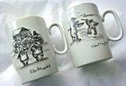 vintage set 2 Robert Mayokok Alaska Native Artist Cups mugs Inuit  — photo 1