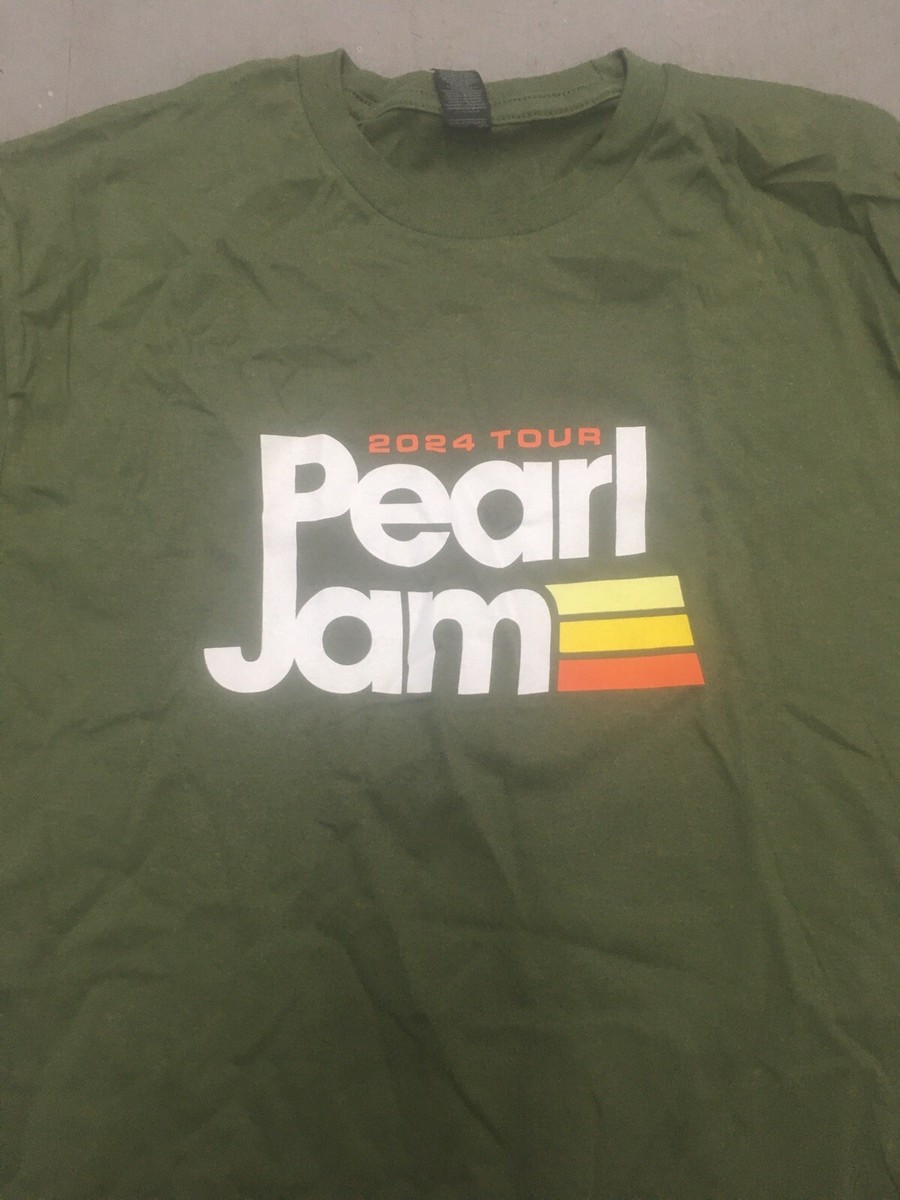 2024 Pearl Jam Tour Shirt Dark Matter Medium Official Merch Khaki