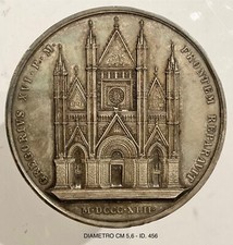 PAPA GREGORIO XVI RE V.E.II° IN ORVIETO… LA VIA FERRATA TOSCANA MEDAGLIA ARGENTO