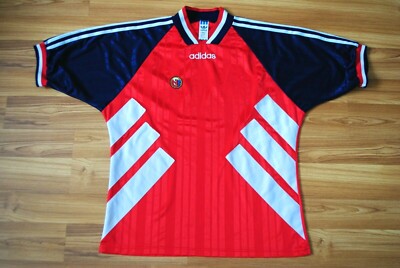 NORWAY HOME FOOTBALL SHIRT 1993/1994/1995 JERSEY ADIDAS SOCCER