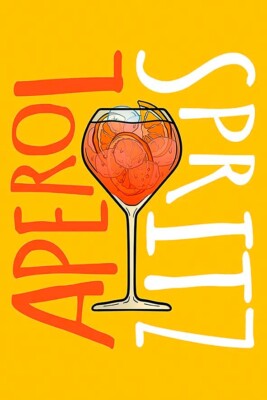 Poster poster advertising poster Aperol Spritz print size 50x70 cm.
