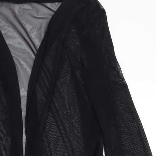 Boohoo Womens Black V-Neck Polyester Blend Cardigan Size M - Picture 7 of 12