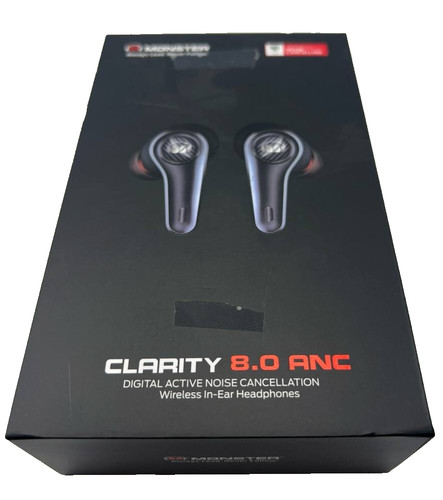 Monster Clarity 8.0 ANC Wireless Earbuds In Ear Headphones Bluetooth Earphones