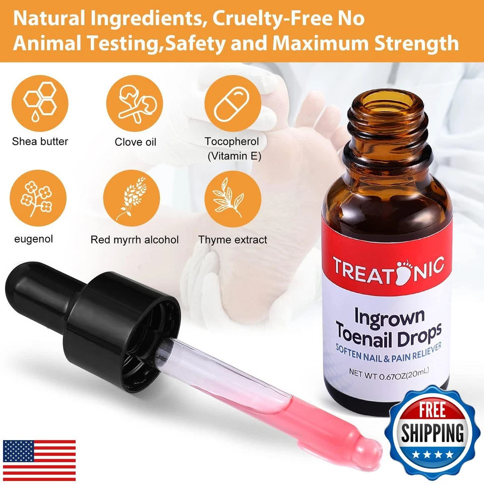 Treatonic Ingrown Toenail Treatment - Ingrown Toenail Pain Reliever and Softe - Image 3 of 4