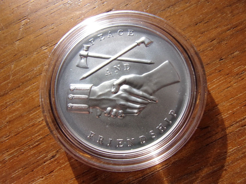 2020 U.S. Mint Presidential "TYLER" Silver Medals Program OGP COA 1oz SILVER - Picture 3 of 5