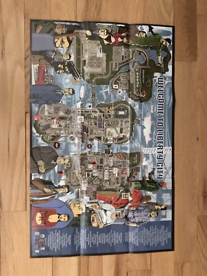 Grand Theft Auto GTA III 3 Double-Sided Poster/Map Rockstar