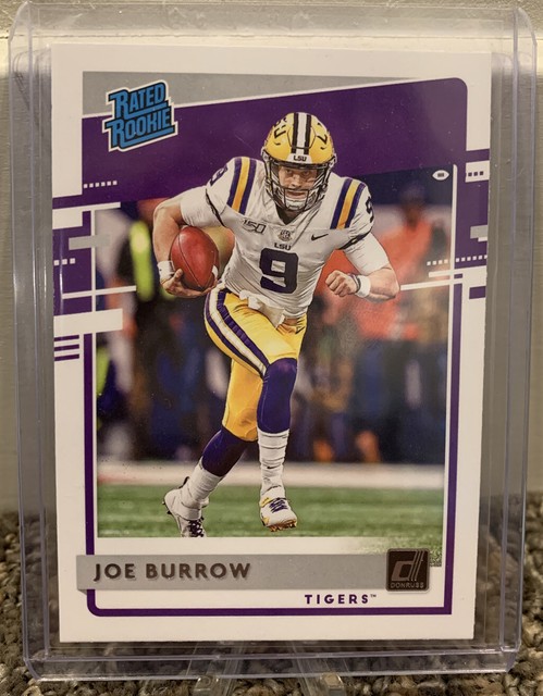 Joe Burrow DONRUSS RATED ROOKIE CARD 2020 Panini Chronicles Football 