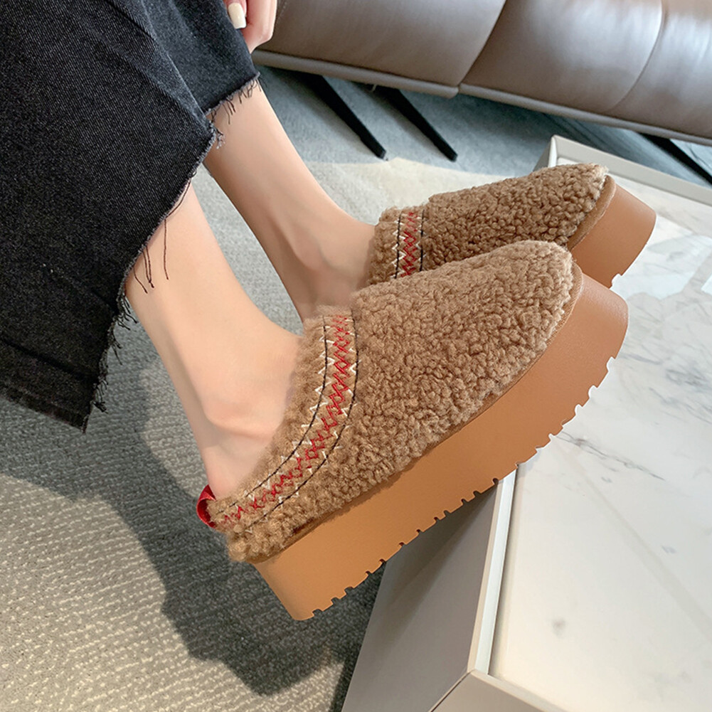 APL Pantofole donna calde morbide invernali suola spessa ciabatte termiche per la casa