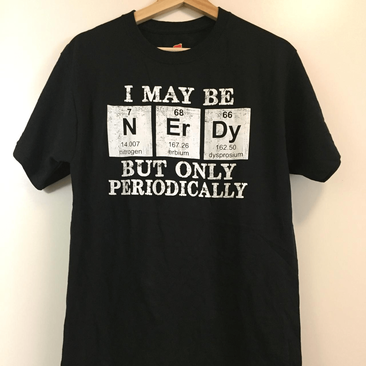 Nerdy But Only Periodically Graphic Tee in Medium Size