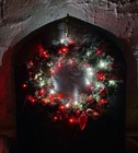 SALE!!! Prelit Option Red &/OR White Lights Christmas Wreath Ornaments Lighted — photo 9