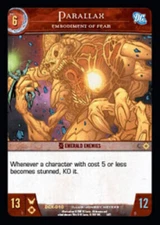 VS System: Parallax, Embodiment of Fear [Played] DC Exclusives TCG CCG Classic M