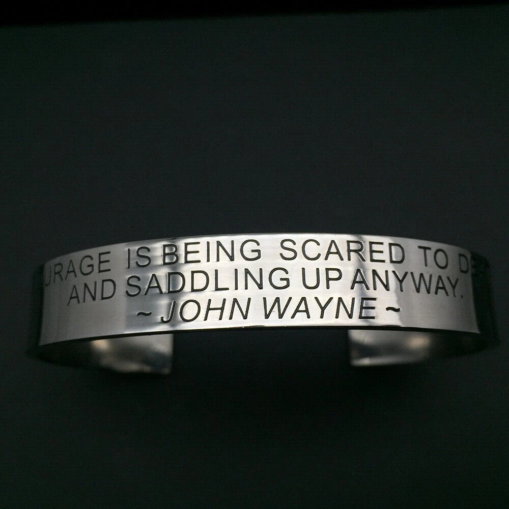 John wayne deals silver bracelet
