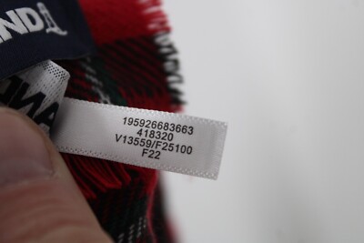 Lands End Red Black Field Check Cashtouch Winter Scarf 15.5x68 | eBay